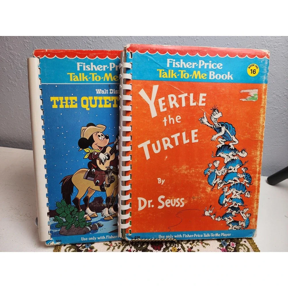 CLEARANCE 💲6 Talk To Me Fisher Price Children's Books Dr‎ Seuss & Mickey Mouse